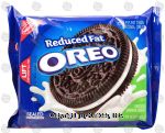 Nabisco Oreo reduced fat chocolate sandwich cookies Center Front Picture