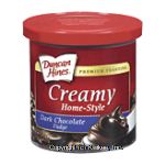 Duncan Hines&nbsp;Creamy Home-style&nbsp;dark chocolate fudge premium frosting Center Front Picture
