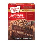Duncan Hines&nbsp;Cake Mix&nbsp;Moist Deluxe German Chocolate Center Front Picture