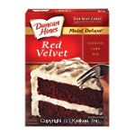 Duncan Hines&nbsp;Cake Mix&nbsp;Moist Deluxe Red Velvet Center Front Picture