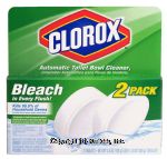 Clorox&nbsp;&nbsp;automatic toilet bowl cleaner twin pack tank drop in with bleach Center Front Picture