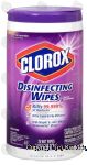 Clorox&nbsp;&nbsp;disinfecting wet wipes, lavender scent, bleach-free, 7 x 8-inch wipes Center Front Picture