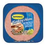Butterball&nbsp;&nbsp;turkey ham, cured turkey thigh meat, 25% water added Center Front Picture