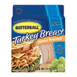 Butterball&nbsp;Turkey Breast&nbsp;Honey Roasted Thin Sliced 97% Fat Free Center Front Picture