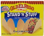Old El Paso&nbsp;Stand 'n Stuff&nbsp;10 hard taco shells Center Front Picture