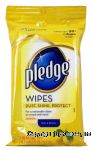 Pledge&nbsp;&nbsp;pre-moistened wipes, dust, shine, protect, lemon scent Center Front Picture
