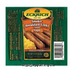 Eckrich&nbsp;&nbsp;maple smok-y-links sausage made with pork, turkey and beef Center Front Picture