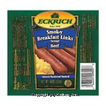 Eckrich&nbsp;Smok Y Breakfast Links&nbsp;Sausage Beef Center Front Picture