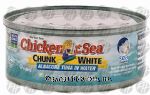 Chicken Of The Sea  chunk white albacore tuna in water Center Front Picture