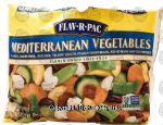 Flav R Pac  mediterranean vegetables, frozen bag Center Front Picture