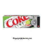 Diet Coke Lime&nbsp;Cola&nbsp;12 Oz Fridge Pack Center Front Picture
