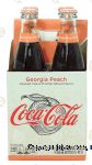 Coca-Cola&nbsp;Georgia Peach&nbsp;flavored cola cabonated soda, 12-fl. oz. Center Front Picture