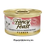 Fancy Feast&nbsp;Cat Food&nbsp;Flaked Salmon & Ocean Whitefish Feast Center Front Picture