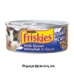 Friskies Wet&nbsp;Cat Food&nbsp;Tender Cuts w/Ocean Whitefish In Sauce Center Front Picture