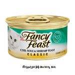 Fancy Feast&nbsp;Cat Food&nbsp;Cod Sole & Shrimp Feast Center Front Picture