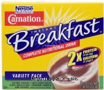 Carnation&nbsp;Instant Breakfast&nbsp;variety nutritional energy drink, 10-packets Center Front Picture