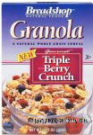 Breadshop&nbsp;&nbsp;triple berry crunch gourmet granola whole grain cereal Center Front Picture