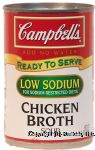 Campbell's&nbsp;Ready To Serve&nbsp;low sodium chicken broth soup, add no water Center Front Picture
