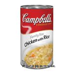 Campbell's&nbsp;R&W Condensed Soup&nbsp;Chicken w/Rice Family Size Center Front Picture