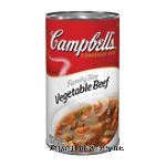 Campbell's&nbsp;R&W Condensed Soup&nbsp;Vegetable Beef Family Size Center Front Picture
