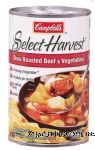 Campbell's&nbsp;Select Harvest&nbsp;slow roasted beef and vegetables Center Front Picture