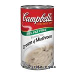 Campbell's&nbsp;98% Fat Free Family Size&nbsp;cream of mushroom condensed soup Center Front Picture