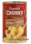 Campbell's&nbsp;Chunky&nbsp;baked potato with steak and cheese soup that eats like a meal Center Front Picture