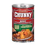 Campbell's&nbsp;Chunky&nbsp;beef with white and wild rice soup that eats like a meal Center Front Picture