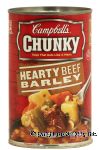 Campbell's&nbsp;Chunky&nbsp;hearty beef barley soup that eats like a meal Center Front Picture