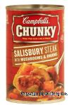 Campbell's&nbsp;Chunky&nbsp;salisbury steak with mushrooms and onions soup that eats like a meal Center Front Picture