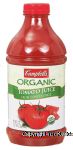 Campbell's&nbsp;Organic&nbsp;tomato juice, 100% juice Center Front Picture