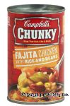 Campbell's&nbsp;Chunky&nbsp;Fajita Chicken w/Rice & Beans Center Front Picture