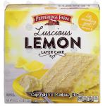 Pepperidge Farm  luscious lemon 3-layer cake Center Front Picture