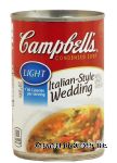 Campbell's&nbsp;&nbsp;italian-style wedding condensed soup, meatballs and spinach in chicken broth Center Front Picture