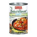 Campbell's&nbsp;Select Harvest&nbsp;vegetable beef & barley, light Center Front Picture