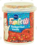 Pillsbury&nbsp;Funfetti&nbsp;rediant red vanilla frosting Center Front Picture
