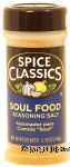 Spice Classics  soul food seasoning salt, sazonador para comida Soul Center Front Picture