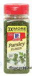 Mc Cormick  parsley flakes Center Front Picture