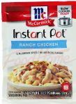 McCormick Instant Pot ranch chicken seasoning mix Center Front Picture
