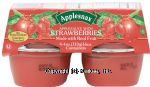 Applesnax&nbsp;&nbsp;applesauce with strawberries, made with real fruit Center Front Picture