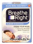 Breathe Right&nbsp;Nasal Strips&nbsp;relieves nasal congestion caused by colds & allergies, reduces snoring, drug-free,clear small/medium Center Front Picture
