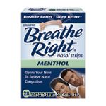 Breathe Right&nbsp;Nasal Strips&nbsp;vapor strips for cold and allergy relief, mentholated, small/medium Center Front Picture