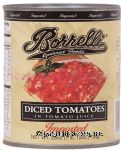 Borrelli&nbsp;Gourmet Foods&nbsp;all natural diced tomatoes, gluten free Center Front Picture