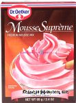 Dr. Oetker&nbsp;Mousse Supreme&nbsp;strawberry flavor premium mousse mix Center Front Picture