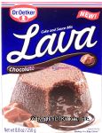 Dr. Oetker&nbsp;Lava&nbsp;chocolate cake and sauce mix, makes 4 x 95g cakes Center Front Picture