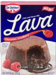 Dr. Oetker&nbsp;Lava&nbsp;chocolate raspberry cake and sauce mix, makes 4 x 95g cakes Center Front Picture