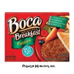 Boca&nbsp;Soy Protein Breakfast Patties&nbsp;6 Ct Center Front Picture