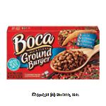 Boca&nbsp;Soy Protein Ground Burger&nbsp;Meatless 3 Ct Pouches Center Front Picture