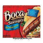 Boca&nbsp;Soy Protein Sausages&nbsp;Bratwurst 4 Ct Center Front Picture
