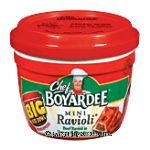 Chef Boyardee&nbsp;Beef Ravioli&nbsp;Mini In Tomato & Meat Sauce Big Size Bowl Center Front Picture